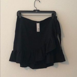 Black Wrap Skirt